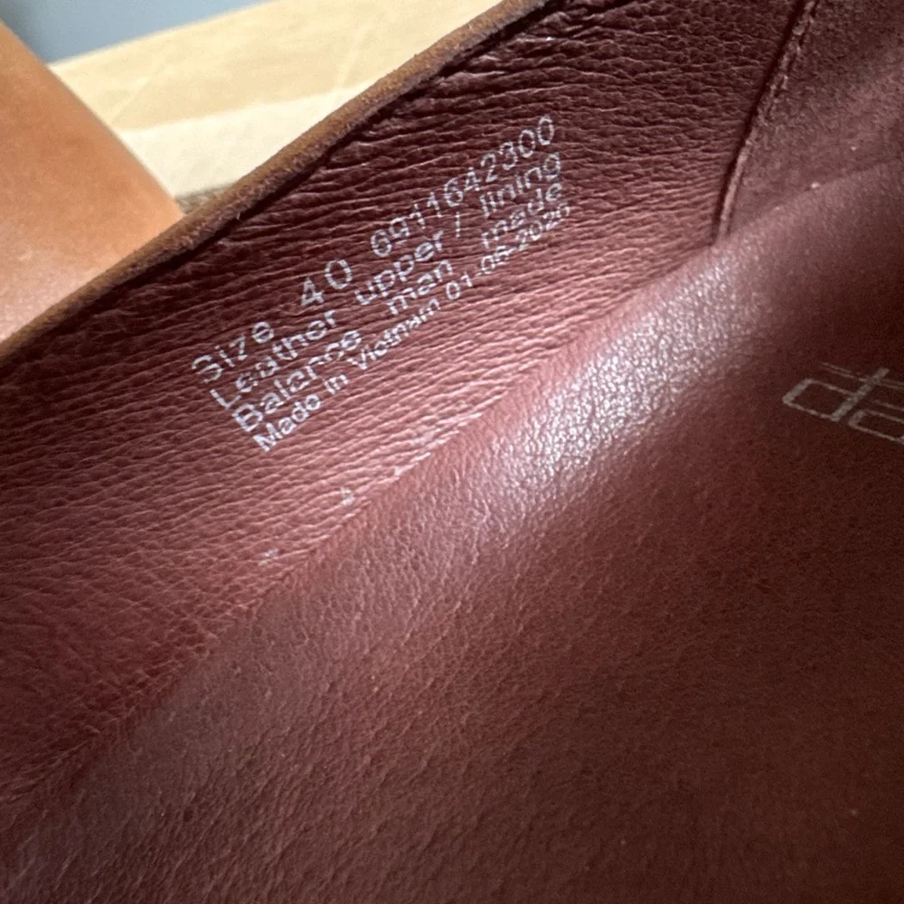 Dansko Shanda Luggage Waterproof Leather Wedge Heels 40 Womens Whiskey‎ Brown